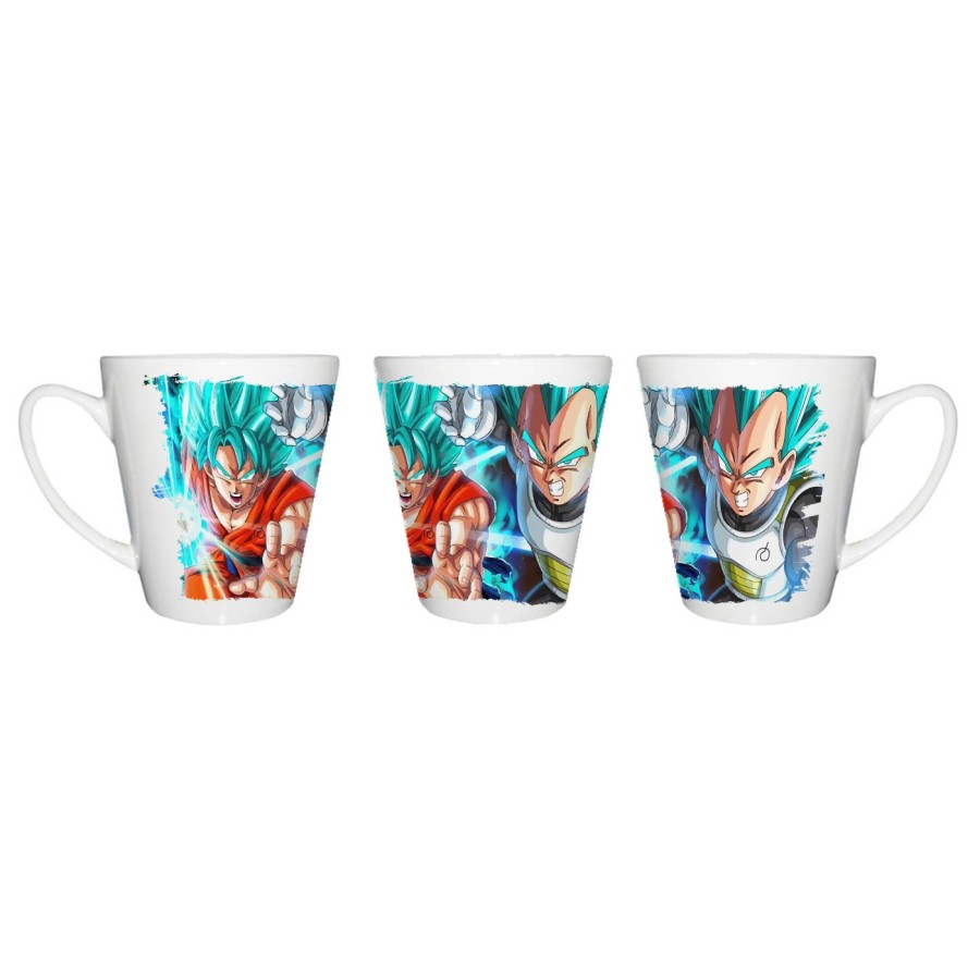 TAZA CÓNICA GOKU VEGETA SSJ BLUE conica personalizada