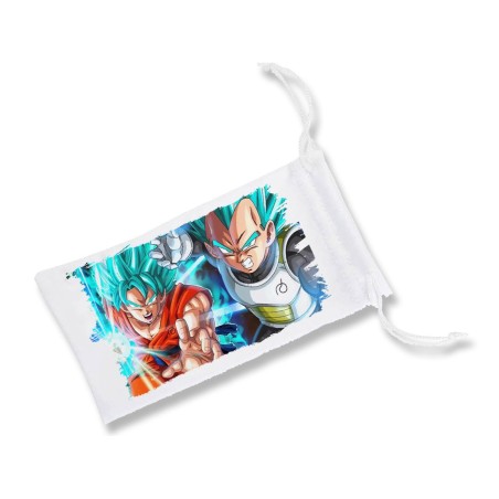 FUNDA BOLSA MULTIUSOS GOKU VEGETA SSJ BLUE gafas dados rol personalizada color