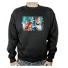 SUDADERA NEGRA GOKU VEGETA SSJ BLUE adulto poliester algodón personalizada