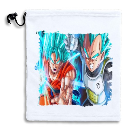 BRAGA GORRO POLAR AJUSTABLE GOKU VEGETA SSJ BLUE POLIESTER INVIERNO PERSONALIZADA