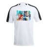 CAMISETA TÉCNICA FRANJA MANGAS NEGRA GOKU VEGETA SSJ BLUE personalizada