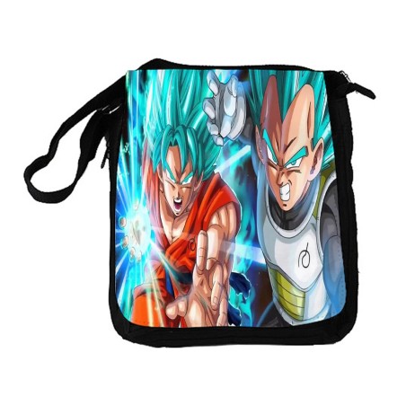 BANDOLERA REPORTERO MEDIANA BOLSO GOKU VEGETA SSJ BLUE bolsa mochila hombro