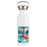 BIDON 750 ML ACERO INOXIDABLE ESTILO RETRO GOKU VEGETA SSJ BLUE deporte deportivo botella