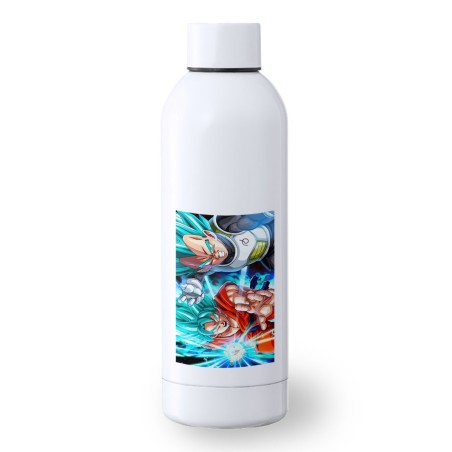 BIDON 500 ML ACERO INOXIDABLE GOKU VEGETA SSJ BLUE deporte deportivo botella senderismo