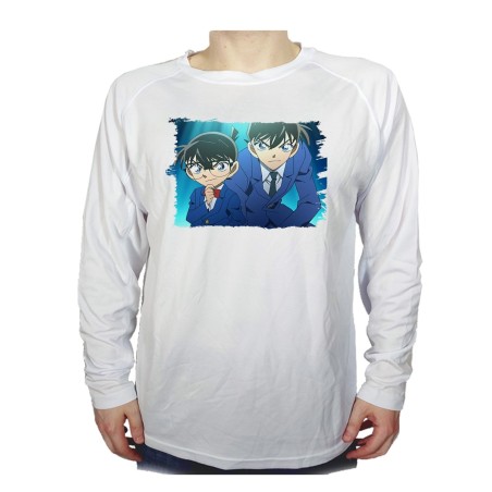 CAMISETA MANGA LARGA DETECTIVE CONAN ANIME SERIE personalizada