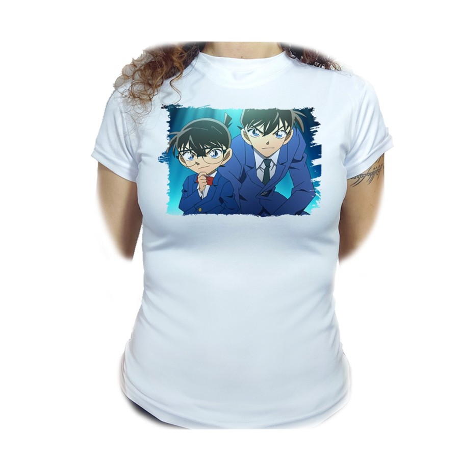 CAMISETA MUJER DETECTIVE CONAN ANIME SERIE moda personalizada