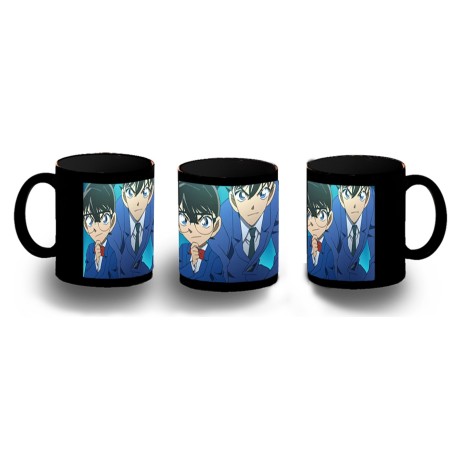 TAZA COMPLETAMENTE NEGRA DETECTIVE CONAN ANIME SERIE personalizada