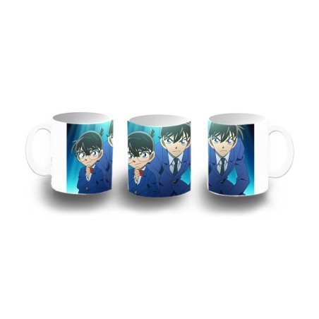 TAZA DE PLASTICO DETECTIVE CONAN ANIME SERIE niños personalizada