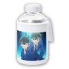 BIDON CRISTAL CON FUNDA SOFT SHELL DETECTIVE CONAN ANIME SERIE tapon seguridad botella