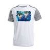 CAMISETA DISEÑO BICOLOR DETECTIVE CONAN ANIME SERIE personalizada