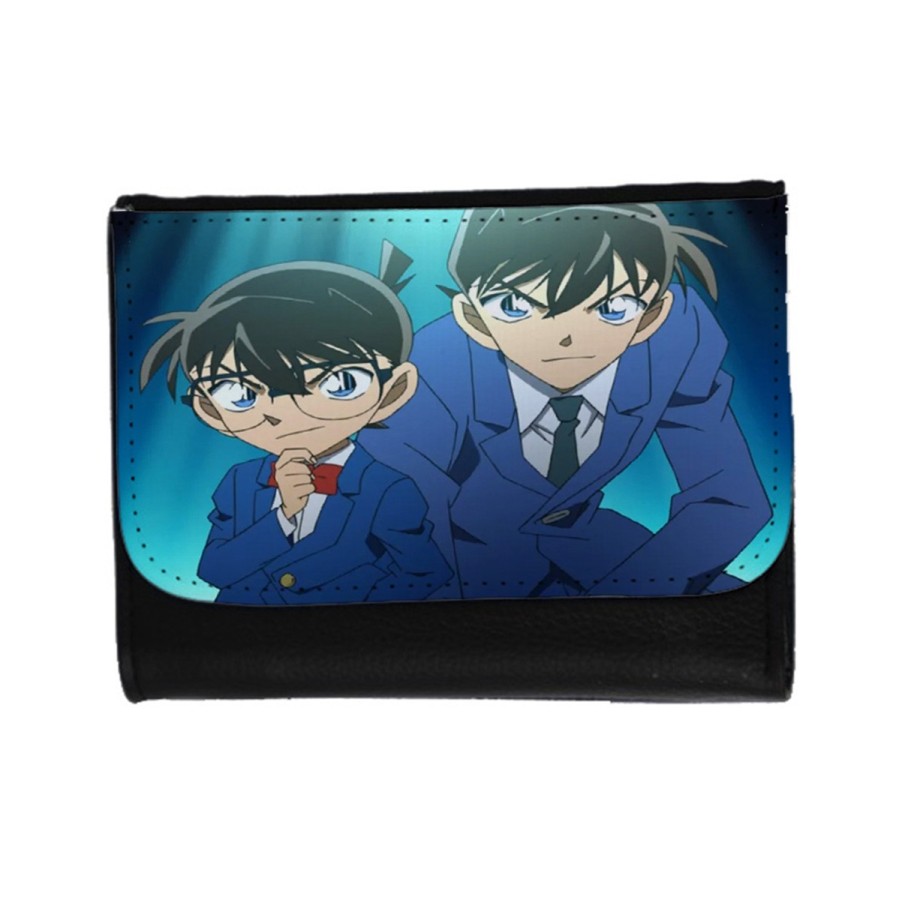 BILLETERA BILLETERO DETECTIVE CONAN ANIME SERIE unisex negro monedero