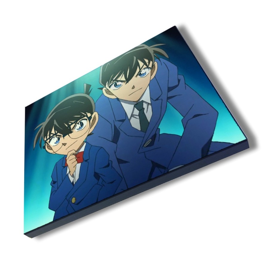 PANEL FOTOGRÁFICO DECORATIVO DETECTIVE CONAN ANIME SERIE cuadro acabado brillante elegante pared