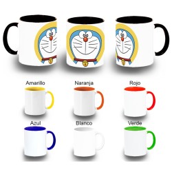 TAZA COLORES GATO AZUL SERIE NIÑOS ANIME DIBUJOS color personalizada