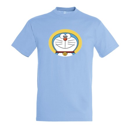 CAMISETA AZUL CIELO GATO AZUL SERIE NIÑOS ANIME DIBUJOS moda verano personalizada