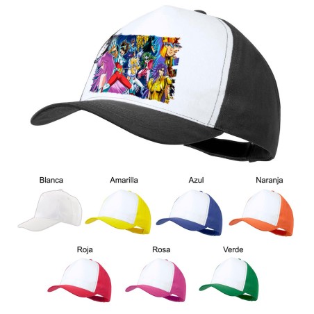 GORRA COLORES CABALLEROS DEL ZODIACO ANIME color personalizada