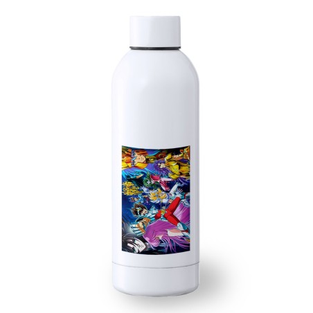 BIDON 500 ML ACERO INOXIDABLE CABALLEROS DEL ZODIACO ANIME deporte deportivo botella senderismo