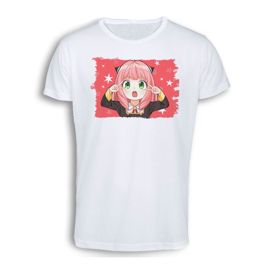 CAMISETA TACTO ALGODÓN spy x family niña anya kawaii cute mona cómoda personalizada