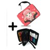 PACK MOCHILA Y ESTUCHE spy x family niña anya kawaii cute mona material escolar