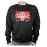 SUDADERA NEGRA spy x family niña anya kawaii cute mona adulto poliester algodón personalizada