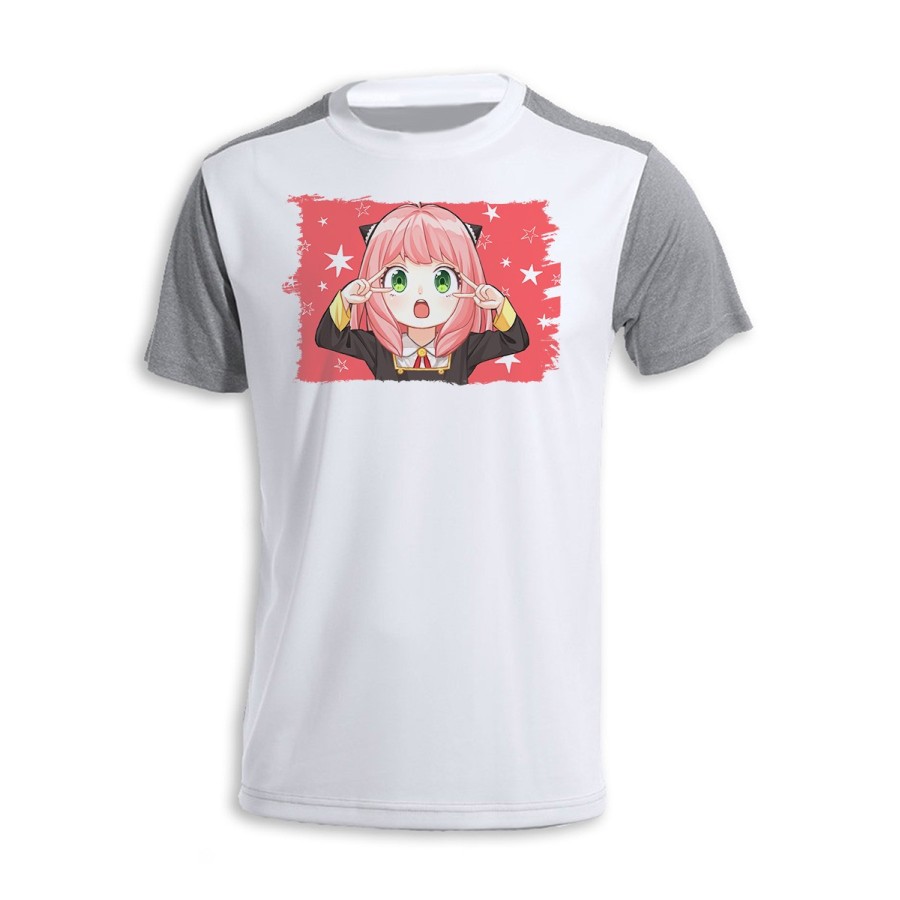 CAMISETA DISEÑO BICOLOR spy x family niña anya kawaii cute mona personalizada