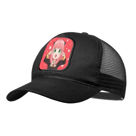 GORRA NEGRA CON REJILLA spy x family niña anya kawaii cute mona moda deporte