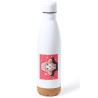 BIDON 750 ML ACERO INOXIDABLE ADORNO DE CORCHO spy x family niña anya kawaii cute mona tapon botella