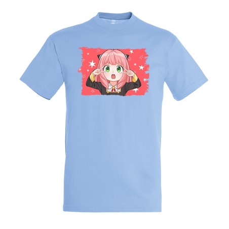 CAMISETA AZUL CIELO spy x family niña anya kawaii cute mona moda verano personalizada