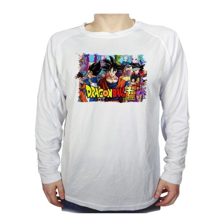 CAMISETA MANGA LARGA DRAGON BALL SUPER GOKU ANIME personalizada