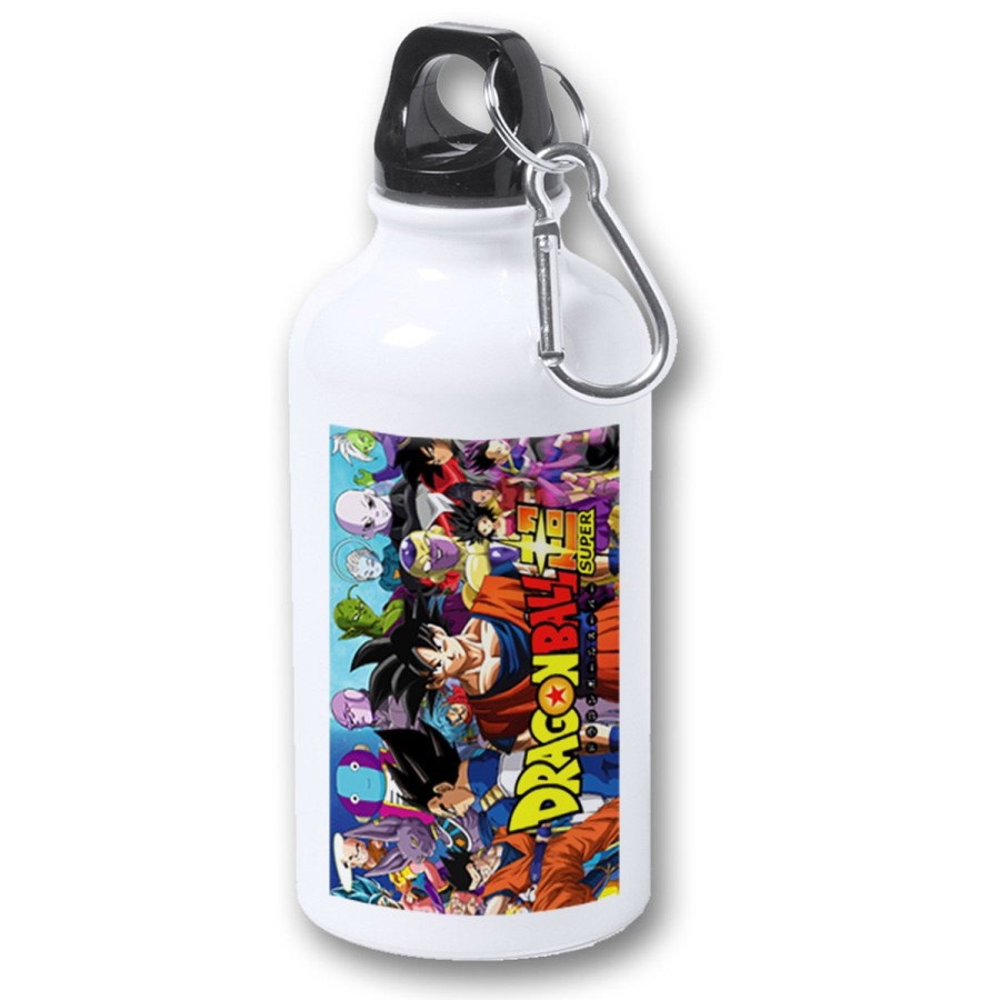 BIDON 400ML METALICO DRAGON BALL SUPER GOKU ANIME para viaje y deporte