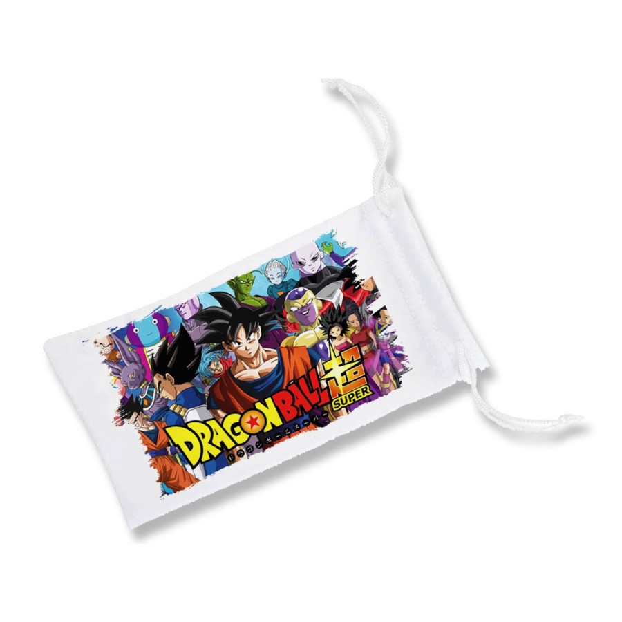 FUNDA BOLSA MULTIUSOS DRAGON BALL SUPER GOKU ANIME gafas dados rol personalizada color