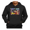 SUDADERA NEGRA CON CAPUCHA DRAGON BALL SUPER GOKU ANIME adulto poliester algodón personalizada