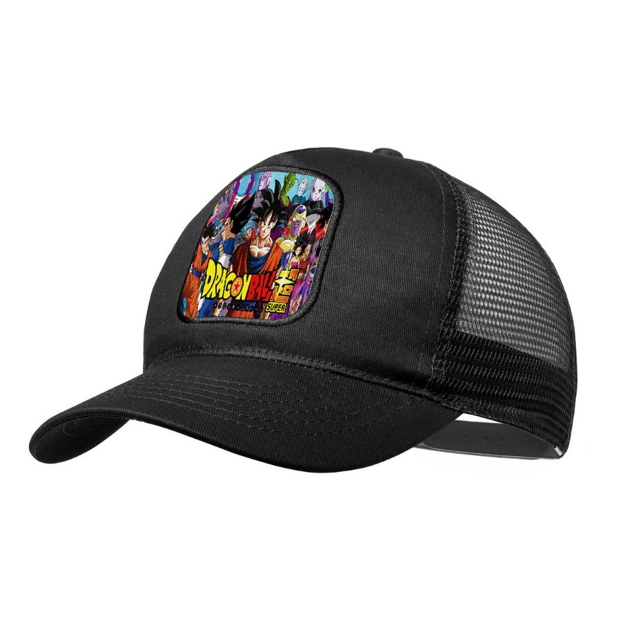 GORRA NEGRA CON REJILLA DRAGON BALL SUPER GOKU ANIME moda deporte