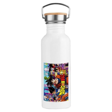 BIDON 750 ML ACERO INOXIDABLE ESTILO RETRO DRAGON BALL SUPER GOKU ANIME deporte deportivo botella