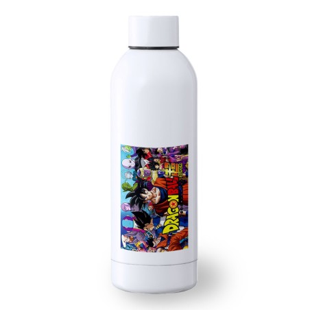 BIDON 500 ML ACERO INOXIDABLE DRAGON BALL SUPER GOKU ANIME deporte deportivo botella senderismo