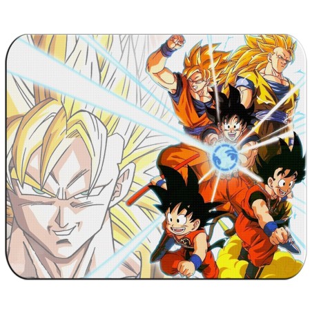 ALFOMBRILLA SON GOKU DRAGON BALL SUPER SAIJAJIN TRASFORMACIONES pc raton personalizada