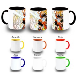 TAZA COLORES SON GOKU...