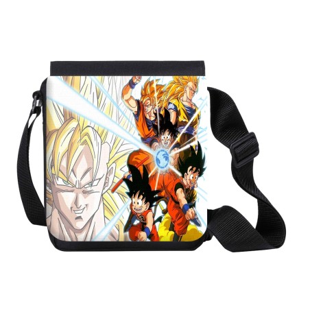 BANDOLERA PEQUEÑA SON GOKU DRAGON BALL SUPER SAIJAJIN TRASFORMACIONES bolso personalizada