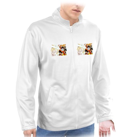 CHAQUETA TECNICA 2 IMPRESIONES SON GOKU DRAGON BALL SUPER SAIJAJIN TRASFORMACIONES  personalizada