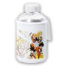 BIDON CRISTAL CON FUNDA SOFT SHELL SON GOKU DRAGON BALL SUPER SAIJAJIN TRASFORMACIONES tapon seguridad botella