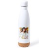 BIDON 750 ML ACERO INOXIDABLE ADORNO DE CORCHO SON GOKU DRAGON BALL SUPER SAIJAJIN TRASFORMACIONES tapon botella
