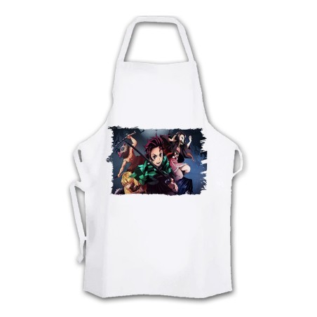 DELANTAL DEMON SLAYER ACCION PERSONAJES cocina personalizado