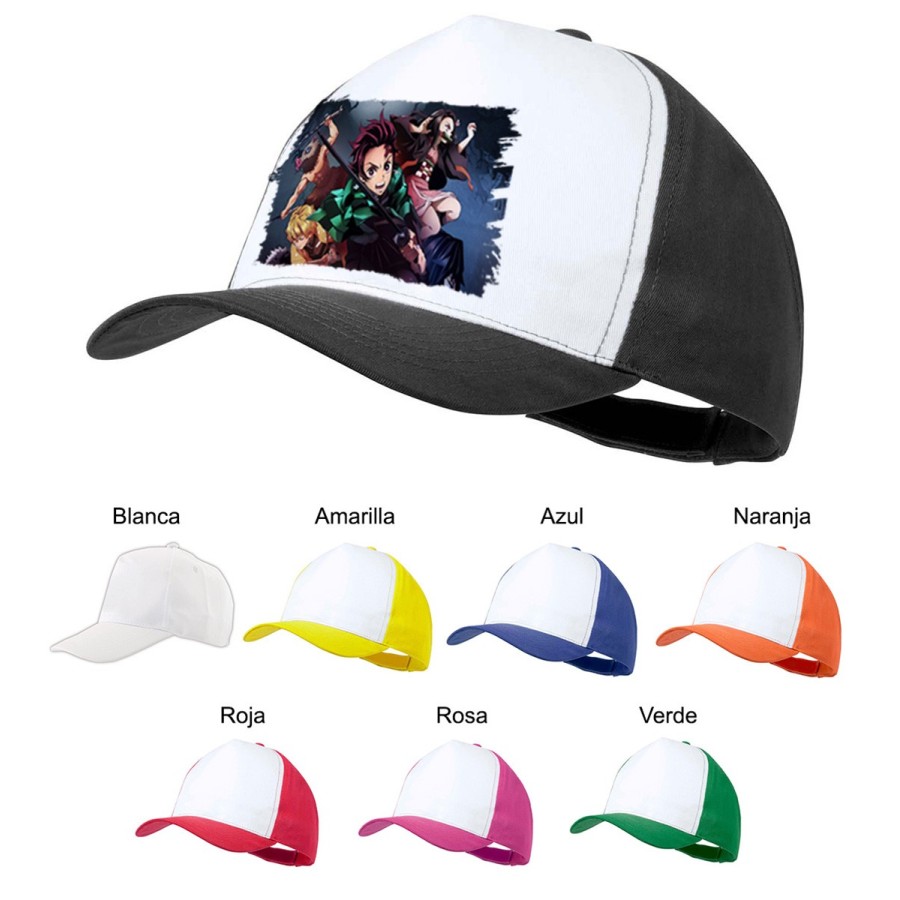 GORRA COLORES DEMON SLAYER ACCION PERSONAJES color personalizada