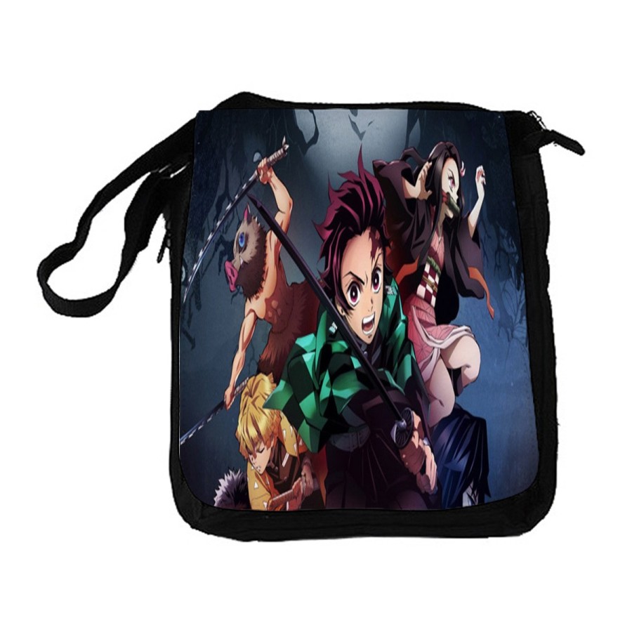 BANDOLERA REPORTERO MEDIANA BOLSO DEMON SLAYER ACCION PERSONAJES bolsa mochila hombro