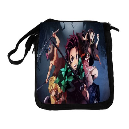 BANDOLERA REPORTERO MEDIANA BOLSO DEMON SLAYER ACCION PERSONAJES bolsa mochila hombro