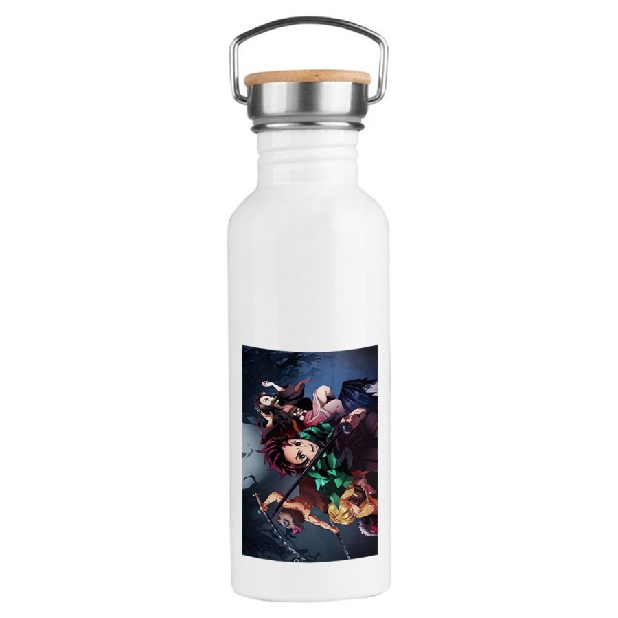BIDON 750 ML ACERO INOXIDABLE ESTILO RETRO DEMON SLAYER ACCION PERSONAJES deporte deportivo botella