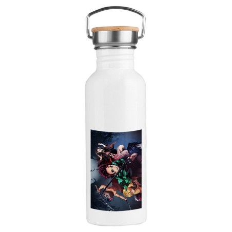 BIDON 750 ML ACERO INOXIDABLE ESTILO RETRO DEMON SLAYER ACCION PERSONAJES deporte deportivo botella