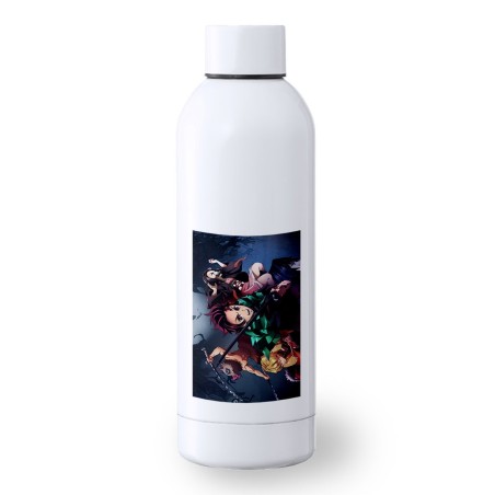 BIDON 500 ML ACERO INOXIDABLE DEMON SLAYER ACCION PERSONAJES deporte deportivo botella senderismo