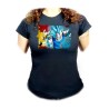 CAMISETA NEGRA MUJER DRAGON BALL SUPER GODS SSJ oferta personalizada