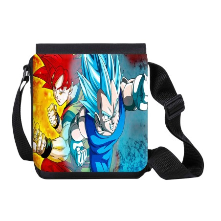 BANDOLERA PEQUEÑA DRAGON BALL SUPER GODS SSJ bolso personalizada