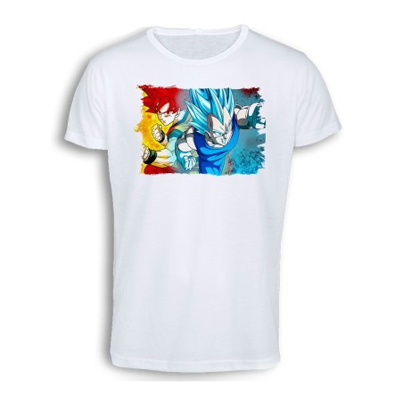 CAMISETA TACTO ALGODÓN DRAGON BALL SUPER GODS SSJ cómoda personalizada